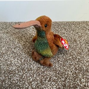Ty Beanie Baby Multicolor Stuffed Animal Duck Beak